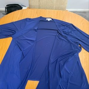 Woman Within Deep Blue Cardigan/Sweater